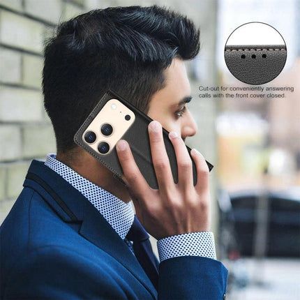 Litchi Texture RFID Anti-theft Leather Phone Case, For iPhone 17 Pro Max, For iPhone 17 Pro, For iPhone 17, For iPhone Air