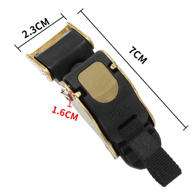 SOMAN QB11 Motorcycle Helmet Buckle Universal Quick Release Clip Copper Plated Buckle