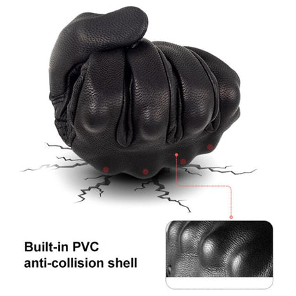 SOMAN MG-24 Motorcycle Sheepskin Gloves Touch Screen Off-road Riding Retro Gloves, M, L, XL, XXL