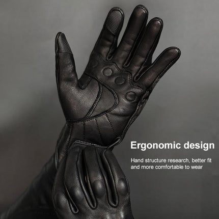 SOMAN MG-24 Motorcycle Sheepskin Gloves Touch Screen Off-road Riding Retro Gloves, M, L, XL, XXL