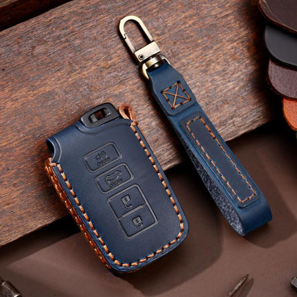 For Toyota North American 3+1-button C013 Crazy Horse Cowhide Car Key Protection Cover, For Toyota North American 3+1-button
