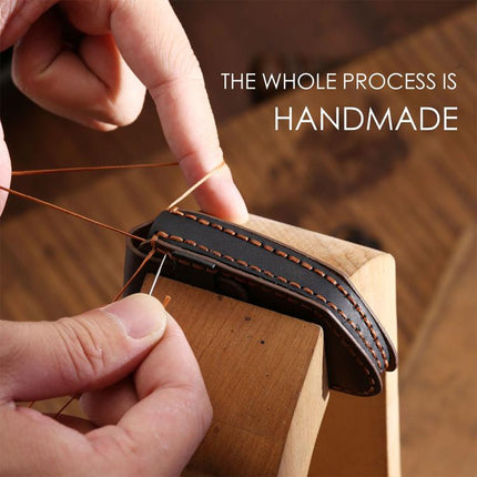 For Toyota Alphard Hallmo Crazy Horse Cowhide Car Key Protection Cover