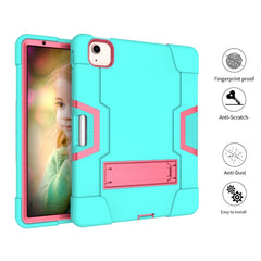 Para iPad Air (2020) 10.9 Estuche protector de silicona + PC a prueba de golpes con soporte y ranura para lápiz, para iPad Air 2022/2020 10.9