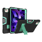 For iPad Air 2022 / 2020 10.9 / Black + Mint Green
