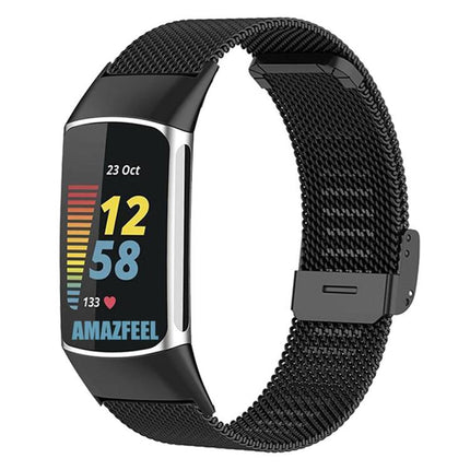 xDfind Milanese Metal Buckle Watch Band, For Fitbit Charge 6 / 5, For Fitbit Inspire 3, For Fitbit Versa 4 / 3 / Sense2 / 1, For Fitbit Charge 4 / 3