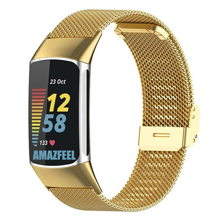 xDfind Milanese Metal Buckle Watch Band, For Fitbit Charge 6 / 5, For Fitbit Inspire 3, For Fitbit Versa 4 / 3 / Sense2 / 1, For Fitbit Charge 4 / 3