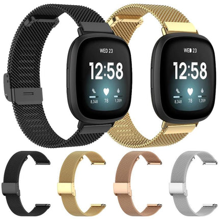 xDfind Milanese Metal Buckle Watch Band, For Fitbit Charge 6 / 5, For Fitbit Inspire 3, For Fitbit Versa 4 / 3 / Sense2 / 1, For Fitbit Charge 4 / 3