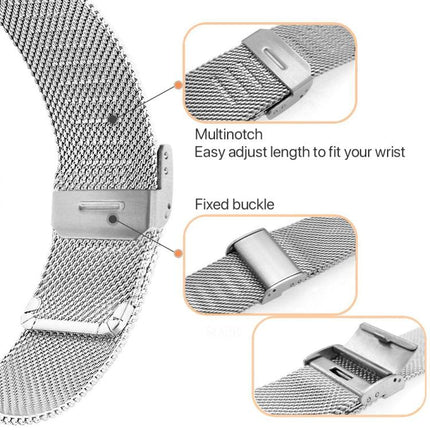 xDfind Milanese Metal Buckle Watch Band, For Fitbit Charge 6 / 5, For Fitbit Inspire 3, For Fitbit Versa 4 / 3 / Sense2 / 1, For Fitbit Charge 4 / 3