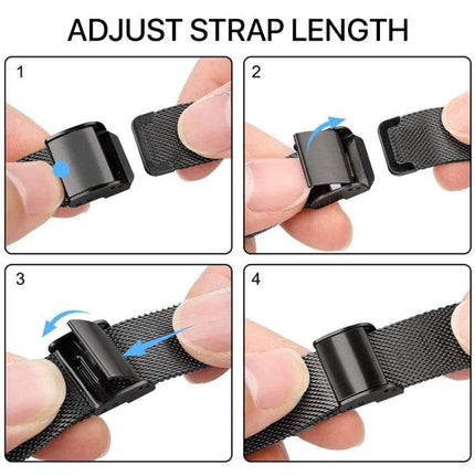 xDfind Milanese Metal Buckle Watch Band, For Fitbit Charge 6 / 5, For Fitbit Inspire 3, For Fitbit Versa 4 / 3 / Sense2 / 1, For Fitbit Charge 4 / 3