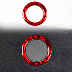 Car Trunk Button Frame / Red