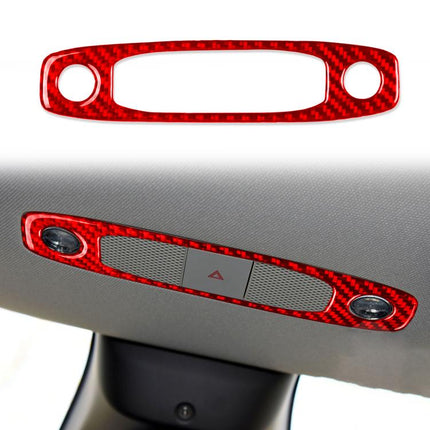 For Tesla Model 3 2017-2022 / Y 2020-2024 Carbon Fiber Car Front Reading Light Panel Decorative Sticker, For Tesla Model 3 2017-2022 / Y 2020-2024 Car Front Reading Light Panel