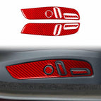 7pcs/Set Car Seat Adjustment Panel, Right Drive / Red