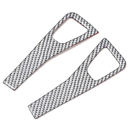 For Tesla Model 3 2017-2022 / Y 2020-2024 4pcs/Set Carbon Fiber Car Door Switch Panel Decorative Sticker, Car Door Switch Panel