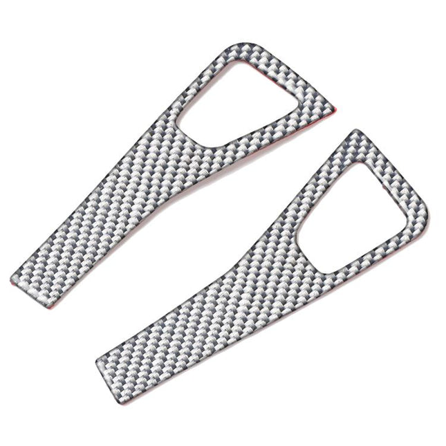 For Tesla Model 3 2017-2022 / Y 2020-2024 4pcs/Set Carbon Fiber Car Door Switch Panel Decorative Sticker, Car Door Switch Panel