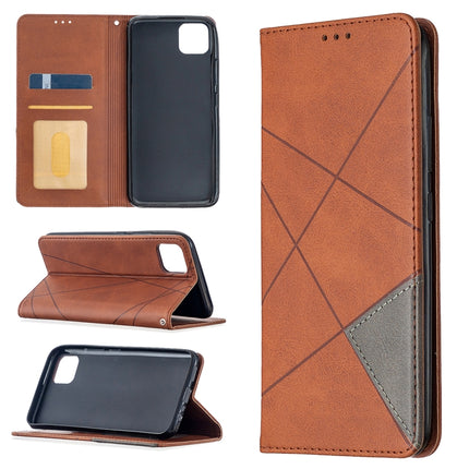 Rhombus Texture Horizontal Flip Magnetic Leather Case with Holder & Card Slots, For OPPO Realme C11, For OPPO Realme 6, For OPPO Realme 6 Pro, For OPPO Reno3 Pro
