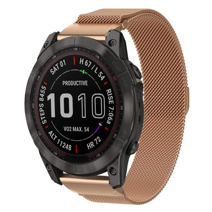 xDfind Milanese Quick Fit Metal Watch Band, For Garmin Fenix 8/7X/6X/5X 26mm, For Garmin Fenix 8/7/6/5 22mm, For Garmin Fenix 8/7S/6S/5S 20mm