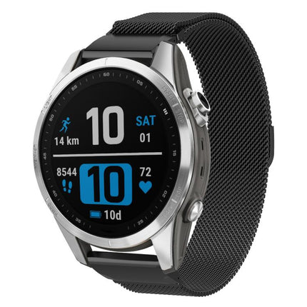 xDfind Milanese Quick Fit Metal Watch Band, For Garmin Fenix 8/7X/6X/5X 26mm, For Garmin Fenix 8/7/6/5 22mm, For Garmin Fenix 8/7S/6S/5S 20mm