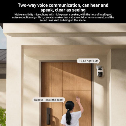 Original Xiaomi Outdoor Camera 4 MJSXJ10HL Dual 5MP 3K Ultra HD IP66 Waterproof