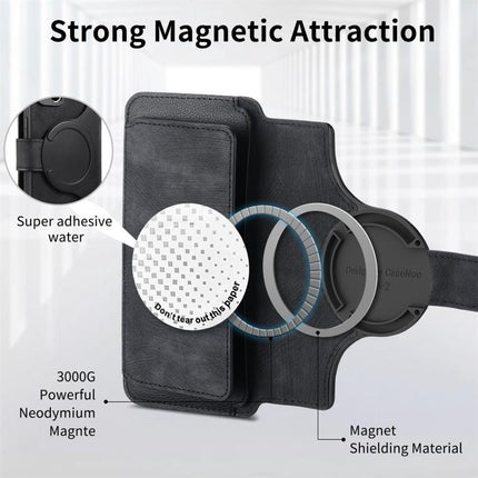 CaseNeo MagSafe RFID Anti-theft Zipper Wallet Retro Leather Phone Case, For iPhone 16, For iPhone 15 Pro Max, For iPhone 15 Pro, For iPhone 15 Plus