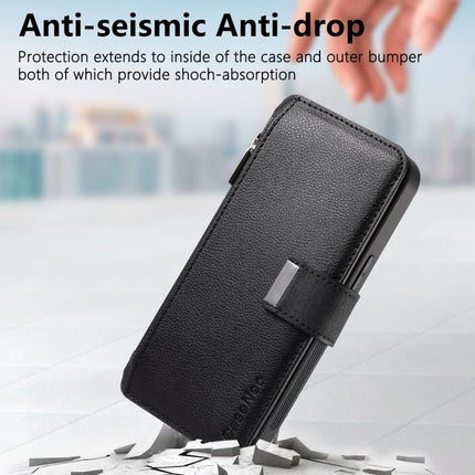 CaseNeo MagSafe RFID Anti-theft Zipper Wallet Retro Leather Phone Case, For iPhone 17e / 16e, For iPhone 17 Pro Max, For iPhone 17 Pro, For iPhone 17
