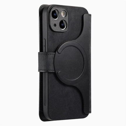 CaseNeo MagSafe RFID Anti-theft Zipper Wallet Retro Leather Phone Case, For iPhone 15, For iPhone 14