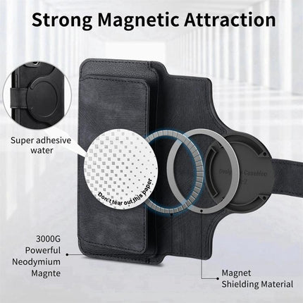 CaseNeo MagSafe RFID Anti-theft Zipper Wallet Retro Leather Phone Case, For iPhone 15, For iPhone 14