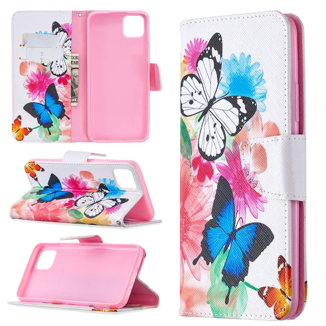 Colored Drawing Pattern Horizontal Flip Leather Case with Holder & Card Slots & Wallet, For OPPO Realme C11, For OPPO Realme 6, For OPPO Realme 6 Pro