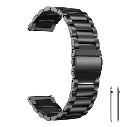 xDfind Three Beads Stainless Steel Watch Band, 14mm, 18mm, 20mm