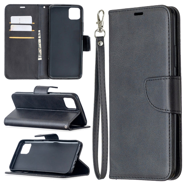 Retro Lambskin Texture Pure Color Horizontal Flip PU Leather Case, with Holder & Card Slots & Wallet & Lanyard, For OPPO Realme C11, For OPPO Realme 6, For OPPO Realme 6 Pro, For OPPO Reno3 Pro