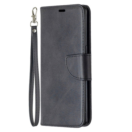 Retro Lambskin Texture Pure Color Horizontal Flip PU Leather Case, with Holder & Card Slots & Wallet & Lanyard, For OPPO Reno4 Pro 5G