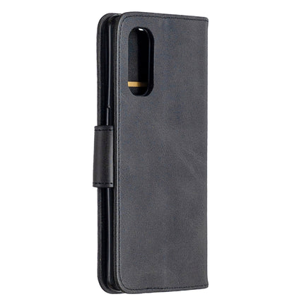 Retro Lambskin Texture Pure Color Horizontal Flip PU Leather Case, with Holder & Card Slots & Wallet & Lanyard, For OPPO Reno4 Pro 5G
