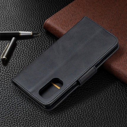 Retro Lambskin Texture Pure Color Horizontal Flip PU Leather Case, with Holder & Card Slots & Wallet & Lanyard, For OPPO Reno4 Pro 5G