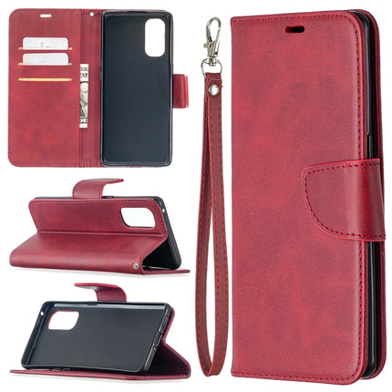 Retro Lambskin Texture Pure Color Horizontal Flip PU Leather Case, with Holder & Card Slots & Wallet & Lanyard, For OPPO Reno4 Pro 5G