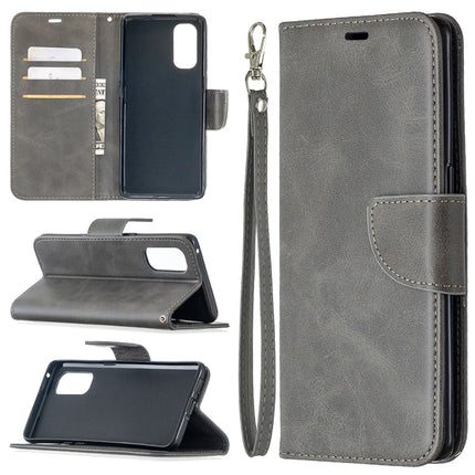 Retro Lambskin Texture Pure Color Horizontal Flip PU Leather Case, with Holder & Card Slots & Wallet & Lanyard, For OPPO Reno4 Pro 5G