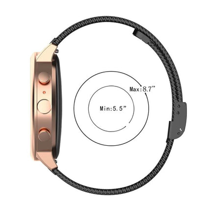 xDfind Buckle Metal Mesh Watch Band, 12mm, 18mm, For Garmin Lily 2 14mm, 20mm, 22mm