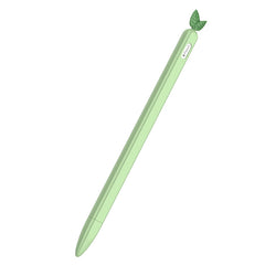 Contrasting Color Mint Leaf Silicone Non-slip Protective Cover, For Apple Pencil 1, For Apple Pencil 2