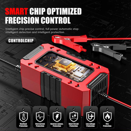 FOXSUR FBC1206F 12V 6A Car Motorcycle Battery Charger Smart Repair Multi-function Charger