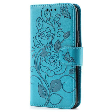 Rose Butterfly Embossed Leather Phone Case, For vivo iQOO 15, For vivo Y500 5G, For vivo V50 Lite 5G