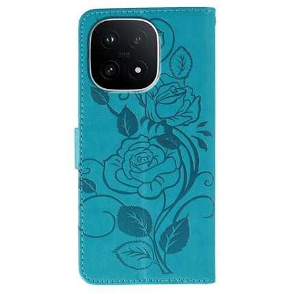 Rose Butterfly Embossed Leather Phone Case, For vivo iQOO 15, For vivo Y500 5G, For vivo V50 Lite 5G