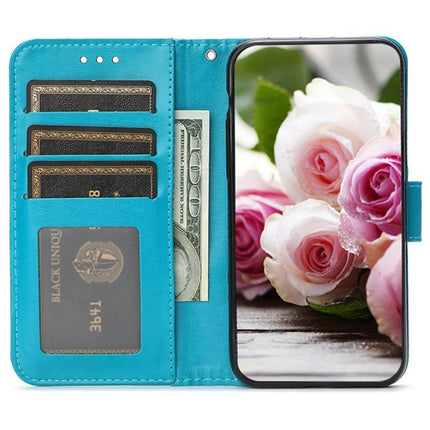 Rose Butterfly Embossed Leather Phone Case, For vivo iQOO 15, For vivo Y500 5G, For vivo V50 Lite 5G