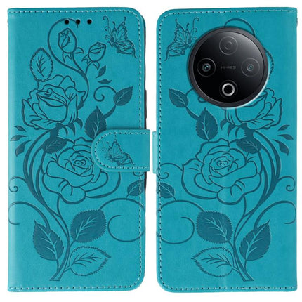 Rose Butterfly Embossed Leather Phone Case, For vivo iQOO 15, For vivo Y500 5G, For vivo V50 Lite 5G