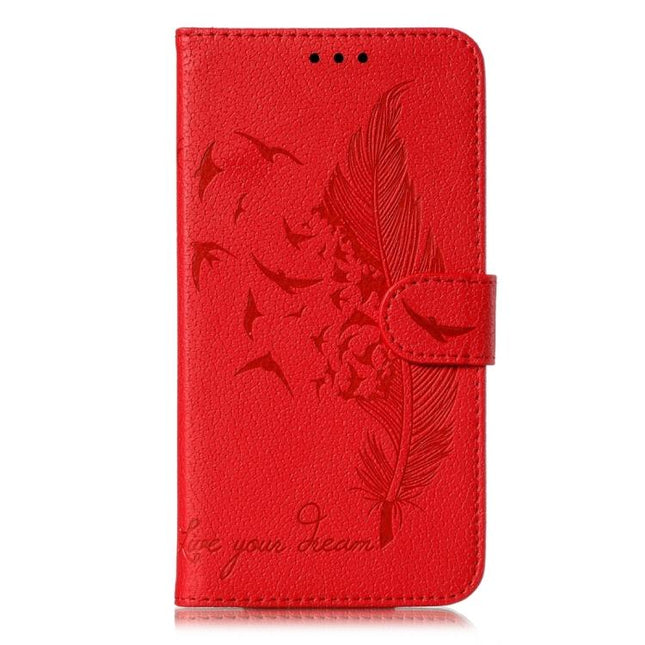 Feather Pattern Litchi Texture Leather Phone Case, For vivo iQOO 15, For vivo Y500 5G, For vivo V50 Lite 5G