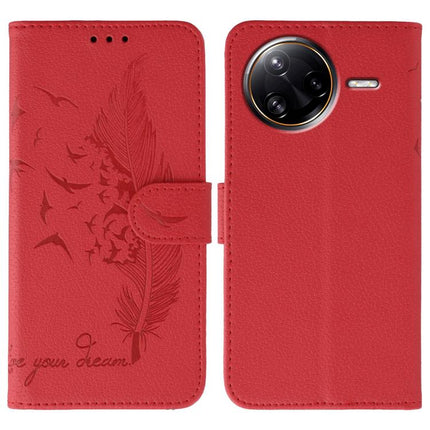Feather Pattern Litchi Texture Leather Phone Case, For Xiaomi Poco F7 Ultra / Redmi K80 Pro, For Xiaomi Poco F7 Pro / Redmi K80, For Xiaomi Poco C75 4G, For Xiaomi 14T Pro