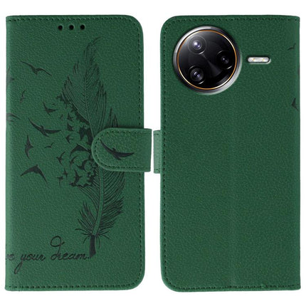 Feather Pattern Litchi Texture Leather Phone Case, For Xiaomi Poco F7 Ultra / Redmi K80 Pro, For Xiaomi Poco F7 Pro / Redmi K80, For Xiaomi Poco C75 4G, For Xiaomi 14T Pro