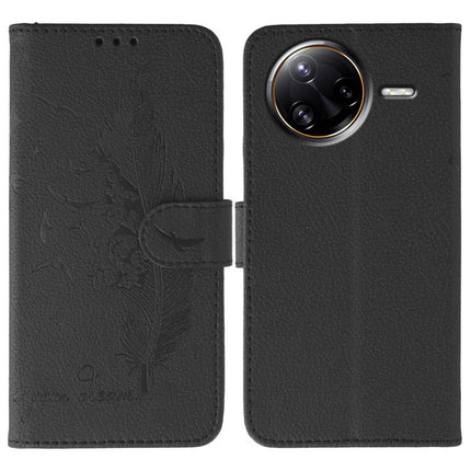 Feather Pattern Litchi Texture Leather Phone Case, For Xiaomi Poco F7 Ultra / Redmi K80 Pro, For Xiaomi Poco F7 Pro / Redmi K80, For Xiaomi Poco C75 4G, For Xiaomi 14T Pro