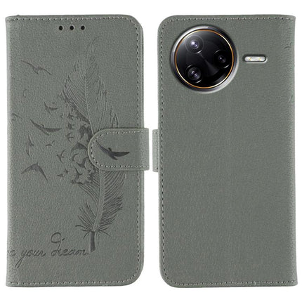 Feather Pattern Litchi Texture Leather Phone Case, For Xiaomi Poco F7 Ultra / Redmi K80 Pro, For Xiaomi Poco F7 Pro / Redmi K80, For Xiaomi Poco C75 4G, For Xiaomi 14T Pro