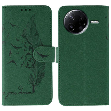 Feather Pattern Litchi Texture Leather Phone Case, For Xiaomi Poco F7 Ultra / Redmi K80 Pro, For Xiaomi Poco F7 Pro / Redmi K80, For Xiaomi Poco C75 4G, For Xiaomi 14T Pro