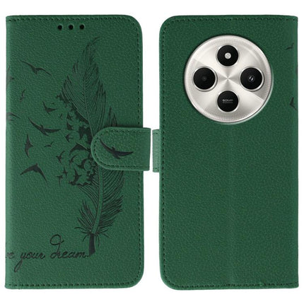 Feather Pattern Litchi Texture Leather Phone Case, For Xiaomi Poco F7 Ultra / Redmi K80 Pro, For Xiaomi Poco F7 Pro / Redmi K80, For Xiaomi Poco C75 4G, For Xiaomi 14T Pro