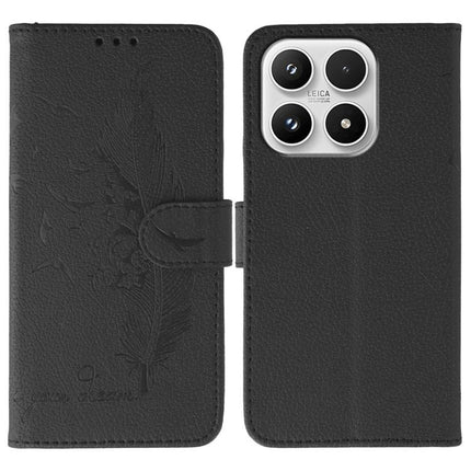 Feather Pattern Litchi Texture Leather Phone Case, For Xiaomi 17 Pro, For Xiaomi 17, For Xiaomi 15T Pro 5G, For Xiaomi 15T 5G