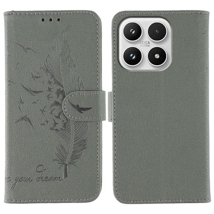 Feather Pattern Litchi Texture Leather Phone Case, For Xiaomi 17 Pro, For Xiaomi 17, For Xiaomi 15T Pro 5G, For Xiaomi 15T 5G